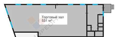 Торговое помещение, 531 м