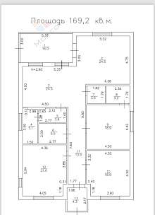 Дом, 1 этаж, 169 м2, 6 сот.