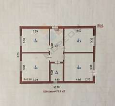 Дом, 1 этаж, 73 м2, 5 сот.