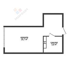 Студия, 22 м2