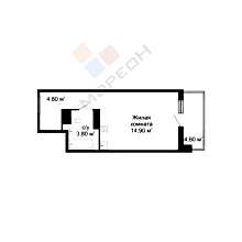 Студия, 23.9 м2