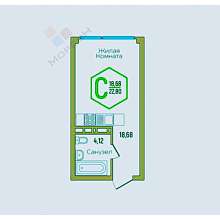 Студия, 22 м2