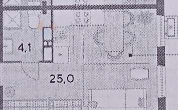 Студия, 29.1 м2