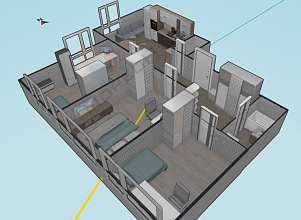 3-комнатная, 71.29 м2